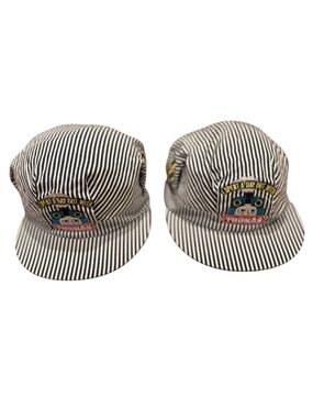 Bundle - Set of 2 Thomas the Tank Engine Kids' Striped Caps- Blue & White